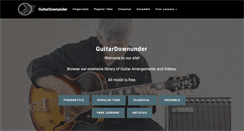 Desktop Screenshot of guitardownunder.com