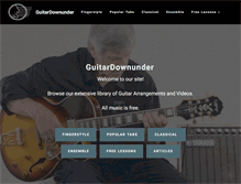 Tablet Screenshot of guitardownunder.com